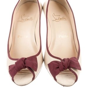 Christian Louboutin Kitten Pumps with Bow